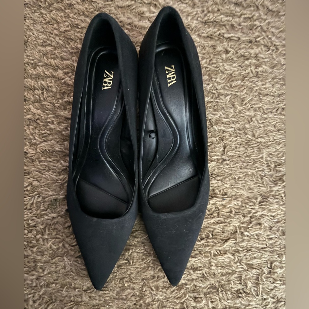 zara block heels size 42